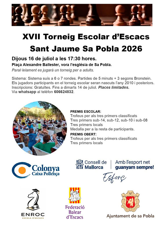 XVII Escolar Sant Jaume Sa Pobla 2026