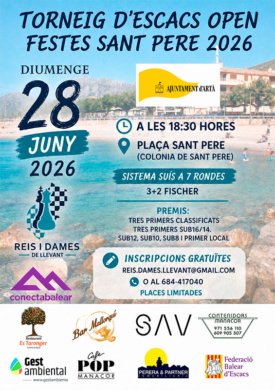 Open Festes Sant Pere 2026