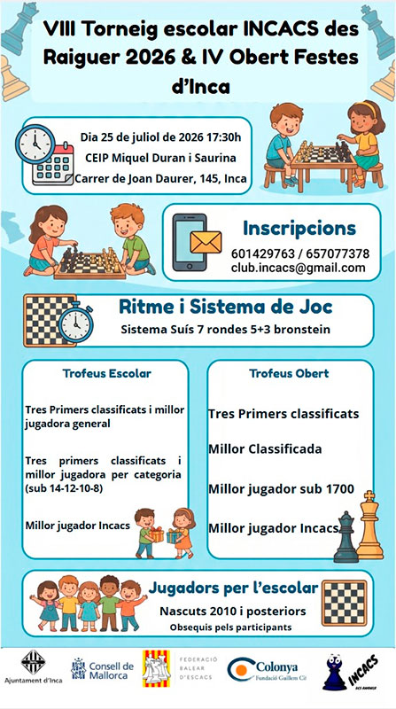 Obert i Escolar festes Inca