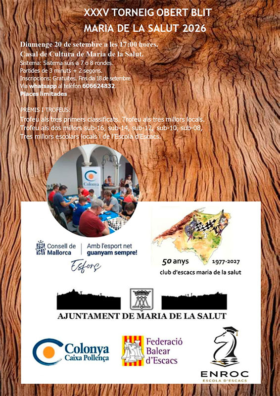 XXXV Toreig Obert Blitz Maria